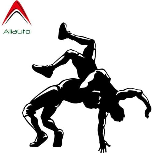 Aliauto Personality Car Sticker Interesting Wrestling Automobiles Accessories PVC Decal for Volvo Honda Kia Mitsubishi,13cm*13cm