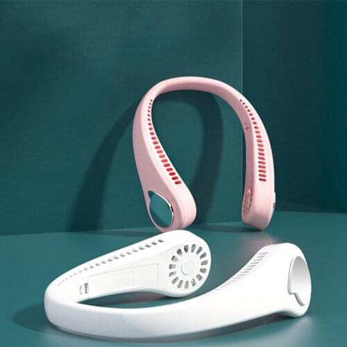 New Arrival Hot Hanging Neck Sports Fan USB Portable Neck Fan Neck Fans 3 Speed Wind Neckband Fan for Summer Must-Have