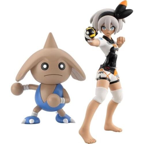 Genuine Pokemon Sword and Shield Bea Hitmontop Cute Action Figure Ornament Model Toys