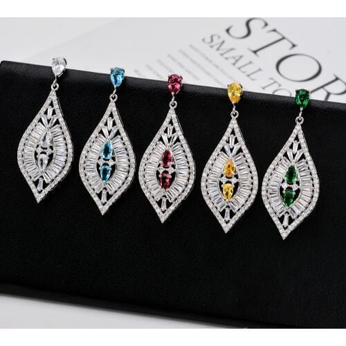 Luxurious and over-the-top zircon earrings Fashion jewelry for aristocratic ladies/girls ER-262