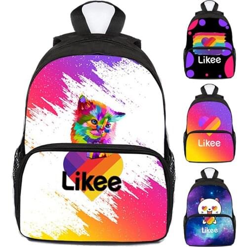 Likee Video app 3D Russia Type Likee School Bag for Kids Rucksack Singers Zipper Backpack School Bags for Teenage Girls Bookbag