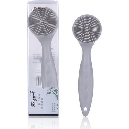 2019 New Facial Cleanser Brush Face Cleaning Washing Brush Cap Soft Bristle Scrub Plastic Non-electric Cleansing Brush