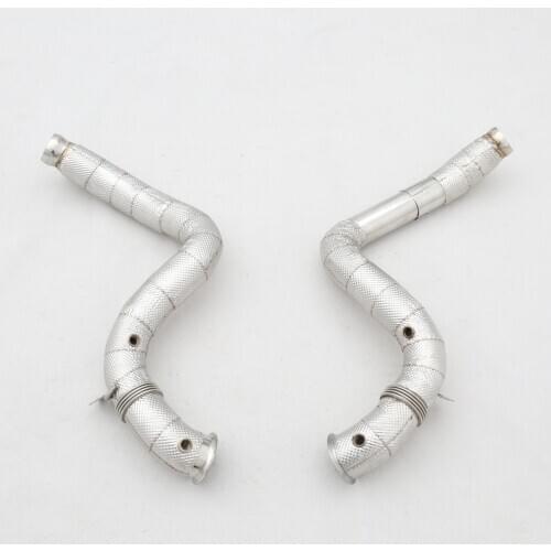 RES Exhaust Heat Shield Exhaust Downpipe For W205 C63 S AMG