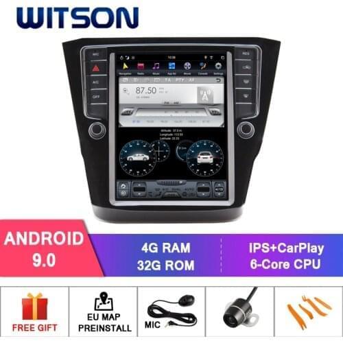 WITSON Android 9.0 TESLA STYLE For VOLKSWAGEN MAGOTAN 2017 Automatic air conditio 4GB GPS NAVIGATION AUTO STEREO VERTICAL SCREEN
