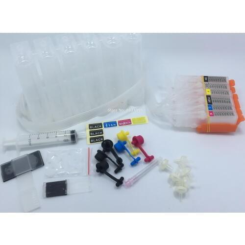 YOTAT 6color PGI-250XL CISS ink cartridge PGI250 PGI-250 CLI-251 for Canon PIXMA MG6320 MG7120 iP8720 MG7520 (North America)