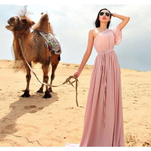 Women Spring Summer Casual Plus Size 3XS-10XL Maxi Long Floor Length Chiffon Dress Ladies Elegant Slim Fit Beach Dresses Vestido