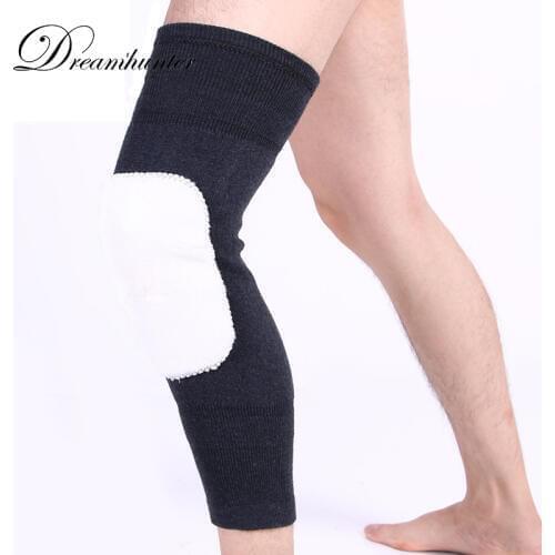 1 pair Lengthening Wool Kneepads Training Warm Knee Brace protector Guard Dance Yoga unisex Gymnastics Knee Pads Support Elastic