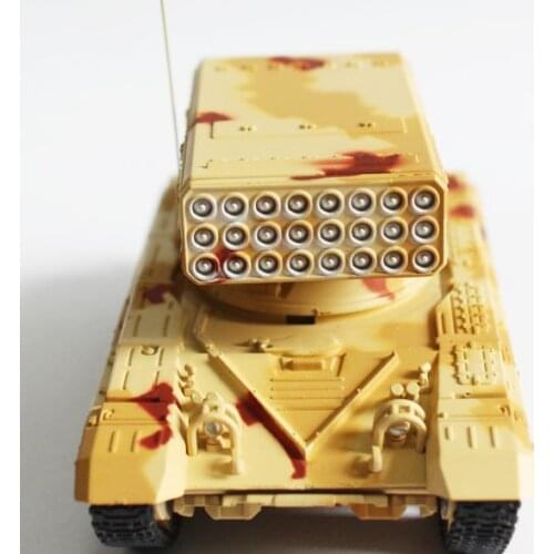 12138 Best quality 1:72 Scale Diecast Army Tank Models TOS-1A Diecast Military Tank Model kids Toys Collection Gift