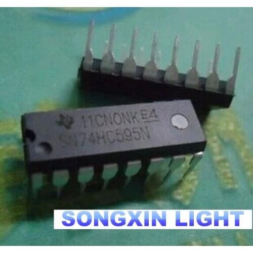 200PCS 74HC595 MC74HC595AN SN74HC595N DIP