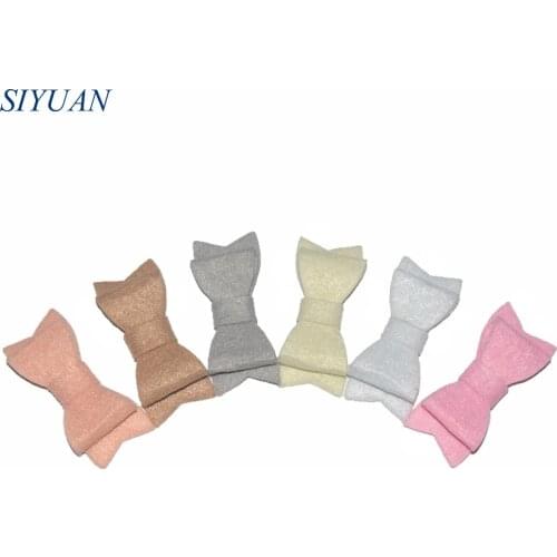 200pcs/lot DIY Craft Supplies 2-Layer No-woven Felt Hair Bow Babe Supreme Headband Hairpin Accessories 20 Color Available HDJ123