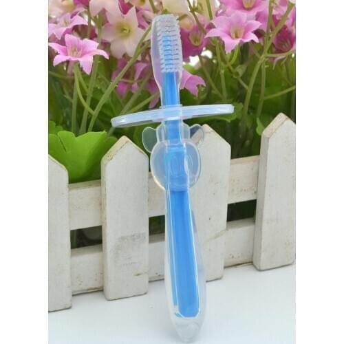 500pcs Baby Infants Kids Soft Safe Bendable Teether Training Teething Toothbrush Brush Dental Care