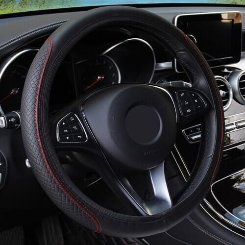 Car-styling Leather Steering Wheel Cover For Mazda CX-5 CX-7 CX-3 CX-9 mazda3 mazda6 mazda2 CX-5 ATENZA MX-5 RX-8 Axela