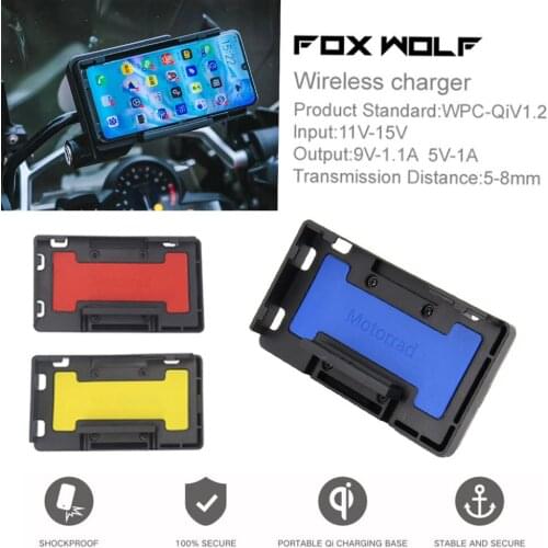 Motorcycle Wireless charging Charger Mobile Phone Holder Stand Bracket For BMW R1200GS LC/Adventure F850GS for S1000XR R1200RS
