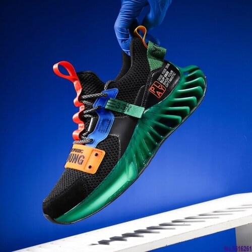 New Blade Sneakers For Young Generation Mesh Breathable Running Shoes Men Autumn Night Reflective Chaussures Stable Zapatillas