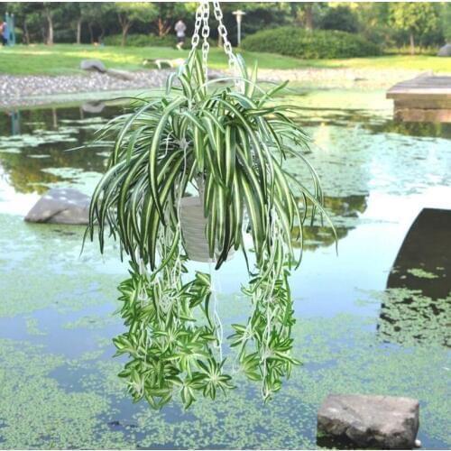 Artificial Orchid plants 1pc 40cm Artificial chlorophytum orchids Plastic rattan wall flower silk flower New Year decoration