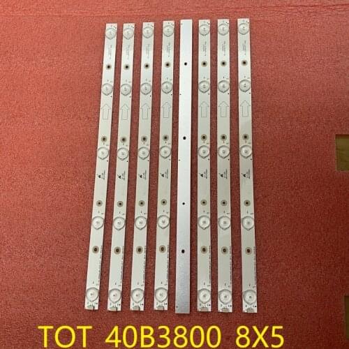 Kit 8pcs LED bar For Ph40b28dsgw PLE-4005FHD 006-P1K3387B LVF4000T E1 V1 V4 LEKT40B3800 L40B2800 TOT_40B3800 8X5
