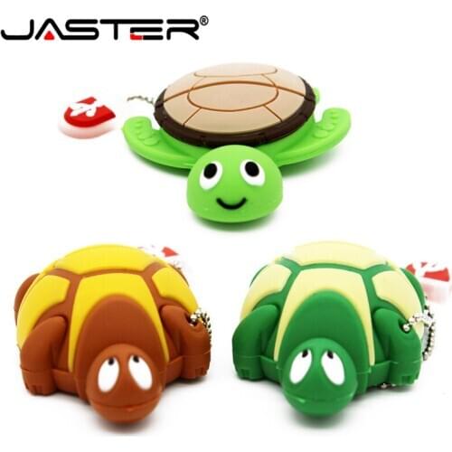 JASTER New mini Cartoon Tortoise USB 2.0 External Storage flash drive 4GB 8GB 16GB 32GB 64GB USB Flash Drive Flash Memory Stick