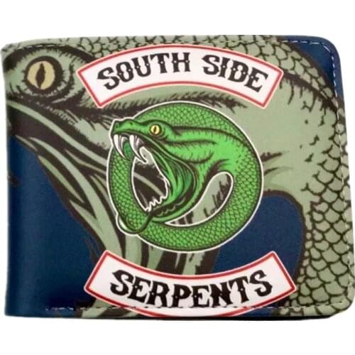 Free Shipping Anime Cartoon Purse South Side Riverdale PU Leather Wallet for Young With Coin Pocket
