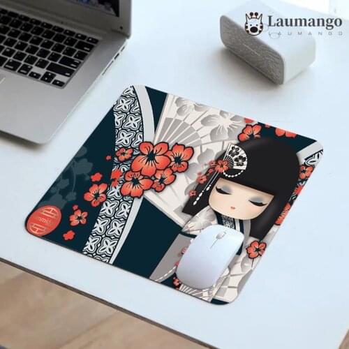 Japan Dolls Mouse Pad Gamer Mousepad Gaming Pc Gamer Full Computer Table Pads Deskmat Small Mausepad Cute Kimono Doll Desk Mat