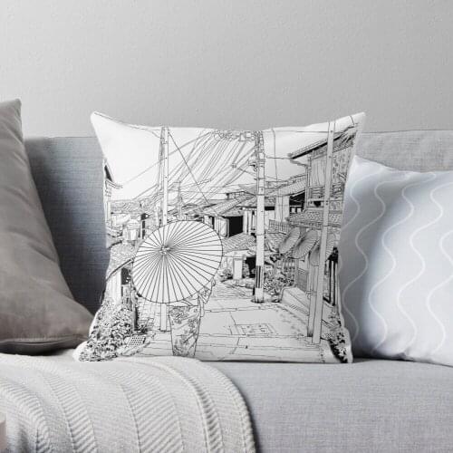 Kyoto - the old city Throw Pillow Cushion Cover Polyester throw pillows case on sofa home living room car seat decor 45x45cm