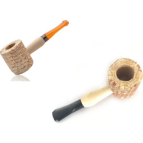 Lot 1/10pcs Original Corn Cob Tobacco Pipe Corn Smoking Pipes Healthy Smoke Cigarette Holder Filter S/M Size 85mm/100mm