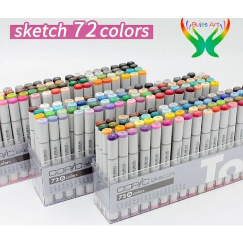 Japanese original generation 2 copic sketch marker 72 color art drawing marker set 72A 72B 72C 72D 72E oil painting marker pen