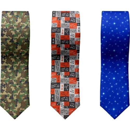 Fashion Starry Sky 3D Print Mens Necktie Casual 8 Cm Slim Business Accessories Tie Funny Party Wedding Gentleman Ideas Tie