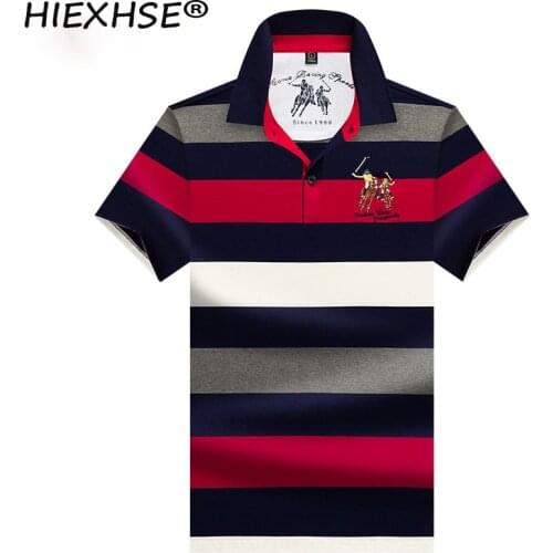 2021 New Top Quality Mens Brand Polo Shirts Cotton Cultivate Ones Morality Stripe Smart Casual Pure Polo Shirts Summer