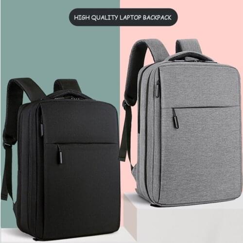 Mens Backpack Fashion School Bag Business Trip Laptop Bckpack USB Charging For Men Waterproof Canvas Male Rucksack Womens Bag
