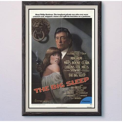 N371 THE BIG SLEEP Vintage Classic Movie Wall Silk Cloth HD Poster Art Home Decoration Gift