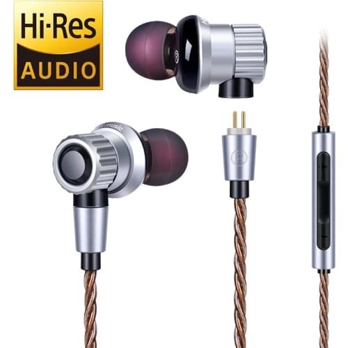 HI-RES high resolution Audio Heavy Bass Monitor Wire-controlled HIFI Headphones HD call with Mic