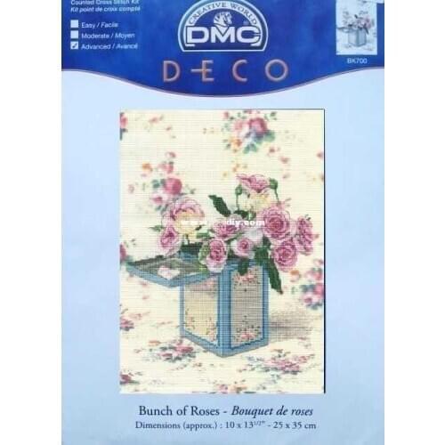 OK Bunch of Roses (1) Cross Stitch Kit Package Greeting Needlework Counted Cross-Stitching Kits New Style