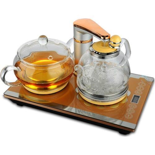 Fully automatic water electric kettle tea set with stove glass
