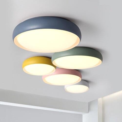 Ceiling Lamp Pendant Light Nordic Bedroom Ceiling Chandelier Home Living Room Modern Fixture Bedroom Kitchen Study Round Lamp