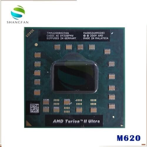 AMD Turion II Ultra Mobile M620 Processor 2.50GHz 2MB L2 Cache Socket S1 (S1g3) PGA638 M620 TMM620DBO23GQ TMM620 Laptop CPU