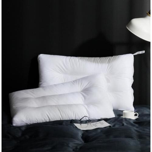 Simple White Pure Cotton Soft Pillows are Easy to Carry at Home and Travel to Bring Good Sleep for the Family