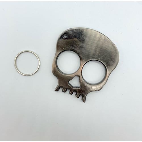 EDC Alloy Defense Skull Keychian Hand Tool Supplies Personal Outdoor Survical Gear Anti-wolf for Women Gift For Men Wholesale