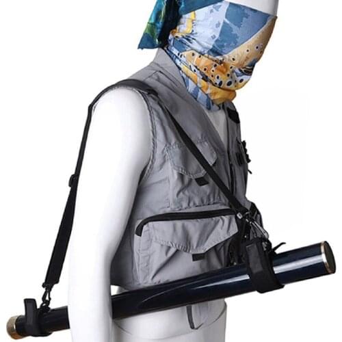 Fishing Rod Strap Shrinkage Shoulder Lure Braces Multifunction Bandage Gear Accessories Tackle Shoulder Travel Holder