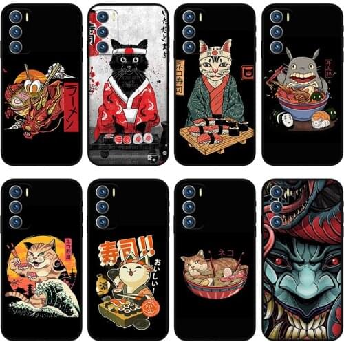 Anime Sushi phone case for oppo Reno 4 6 pro Puls Z Silicone case for oppo realme GT Q3 Q2 GTneo X7 X50 pro