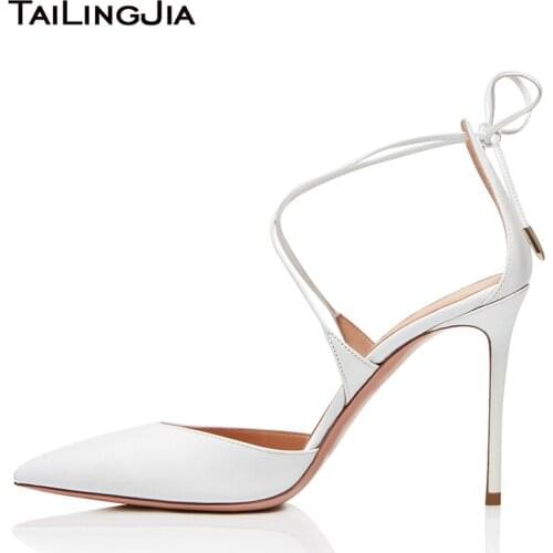 Elegant White Bridal Wedding Bride Shoes Woman Black High Heel Women Party Shoes Stiletto Nude Office Heels Ladies Pumps 2019