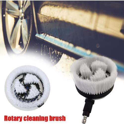 ALLOET Universal Pressure Washer Rotating Brush with 1/4 inch Quick Connector Male for Car Wash Cleaning