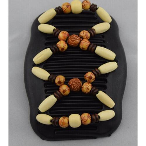 Cream beads rosebud magic comb 12 pcs/lot classical comb Easy to Use professional lady hair tidy up