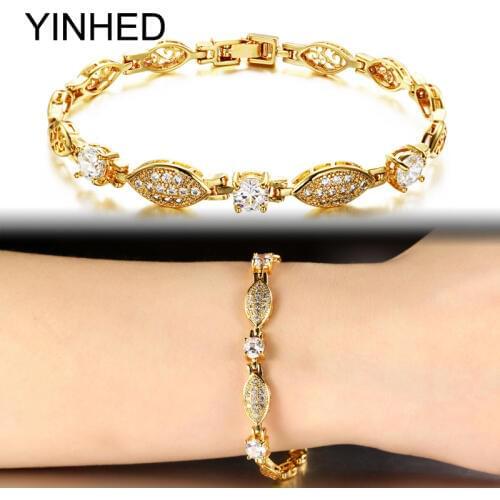 Золотые браслеты YINHED China At AliExpress