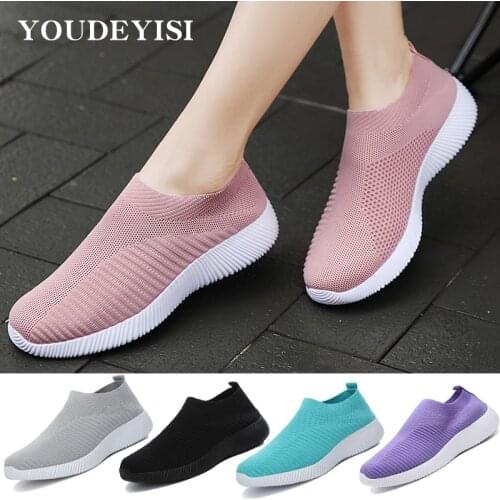 Women Vulcanized Shoes High Quality 2021 New Woman Sneakers Slip On Flats Shoe Female Loafers Plus Size Walking zapatillas mujer