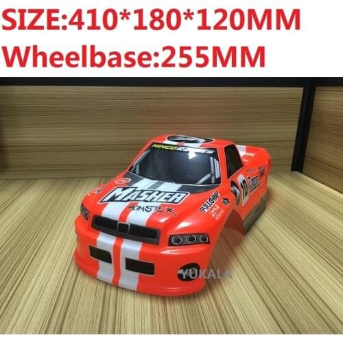 1/10 PVC painted body shell for 1/10 RC Truck 94188 size 410*180*120mm wheel base 255mm S210720