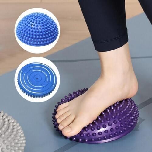 1PC Fitness PVC Massage Ball Half-ball Muscle Foot Body Exercise Stress Release Fitness Yoga Massage Ball Training Grip the Ball
