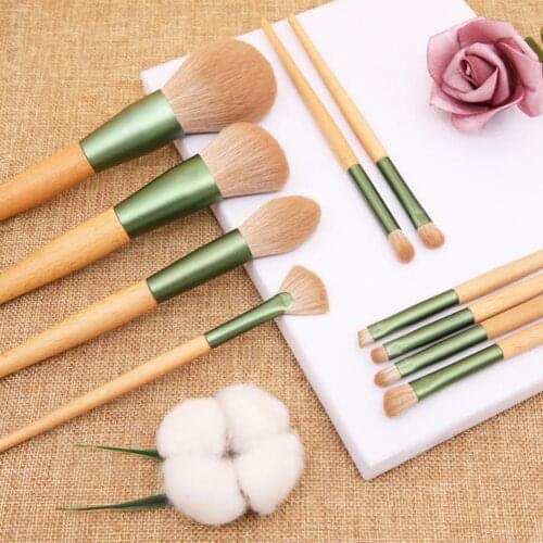 10 Pcs Makeup Brushes Set Clean Easily Dustproof Artificial Fiber Eyeshadow Makeup Brushes Set for Beauty