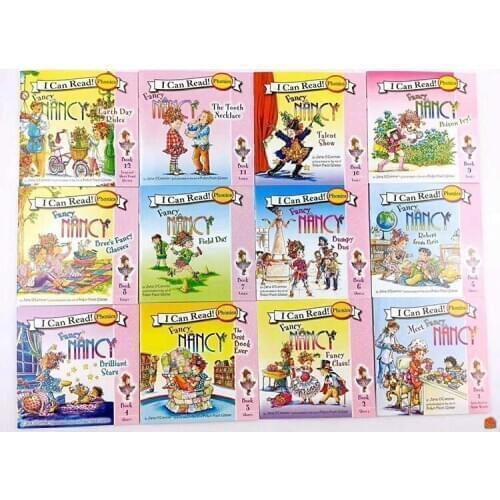 12 Pcs/Lot English Picture Books I Can Read Fancy Nancys Fantastic Phonics English Book Kids Children Gift