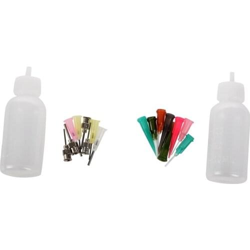 16pc/Set Henna Kit Applicator Nozzles Bottles Paste Tattoo Body Art Drawing Tool