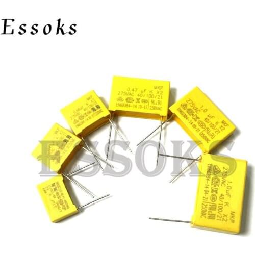 20PCS X2 Safety capacitor 275VAC 0.1UF 104K 275V Pitch 10mm 15mm Polypropylene film